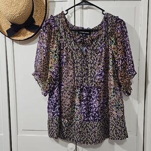 Stylish Multicolor Floral Blouse